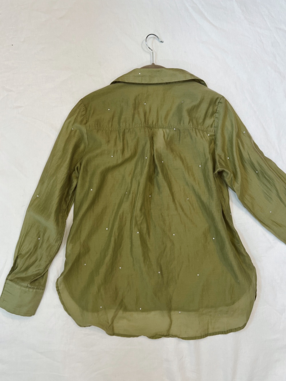 Bailey 44 Sheer Gemmed Button Down - Picture 3 of 4